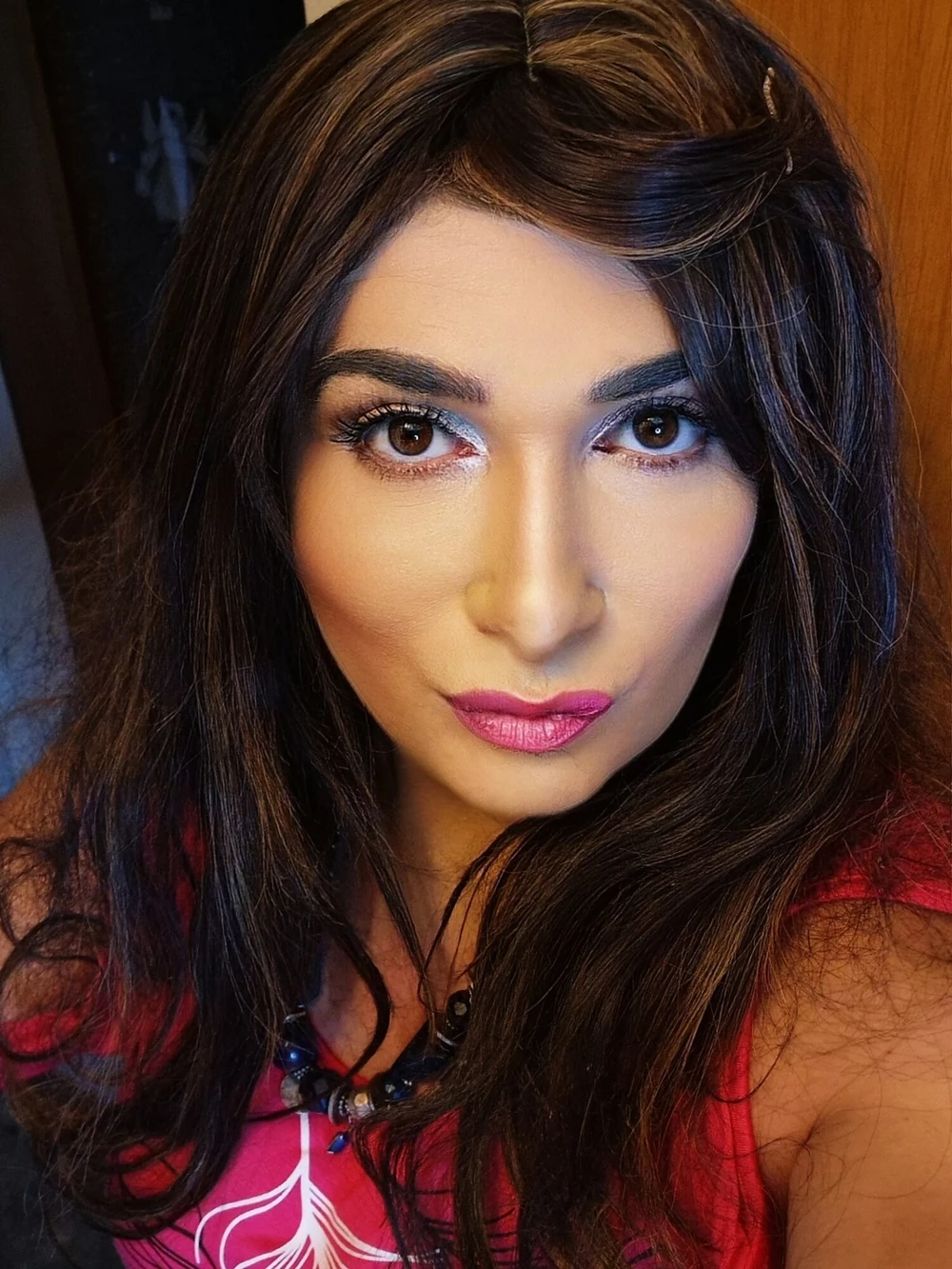 Hot trans bunny in a dark pink top #15