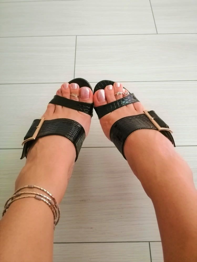Sexy Feet & Black Sandals #2