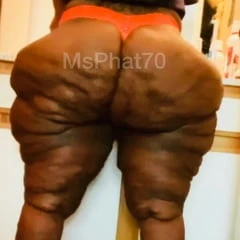 MsPhat70 Red Thong