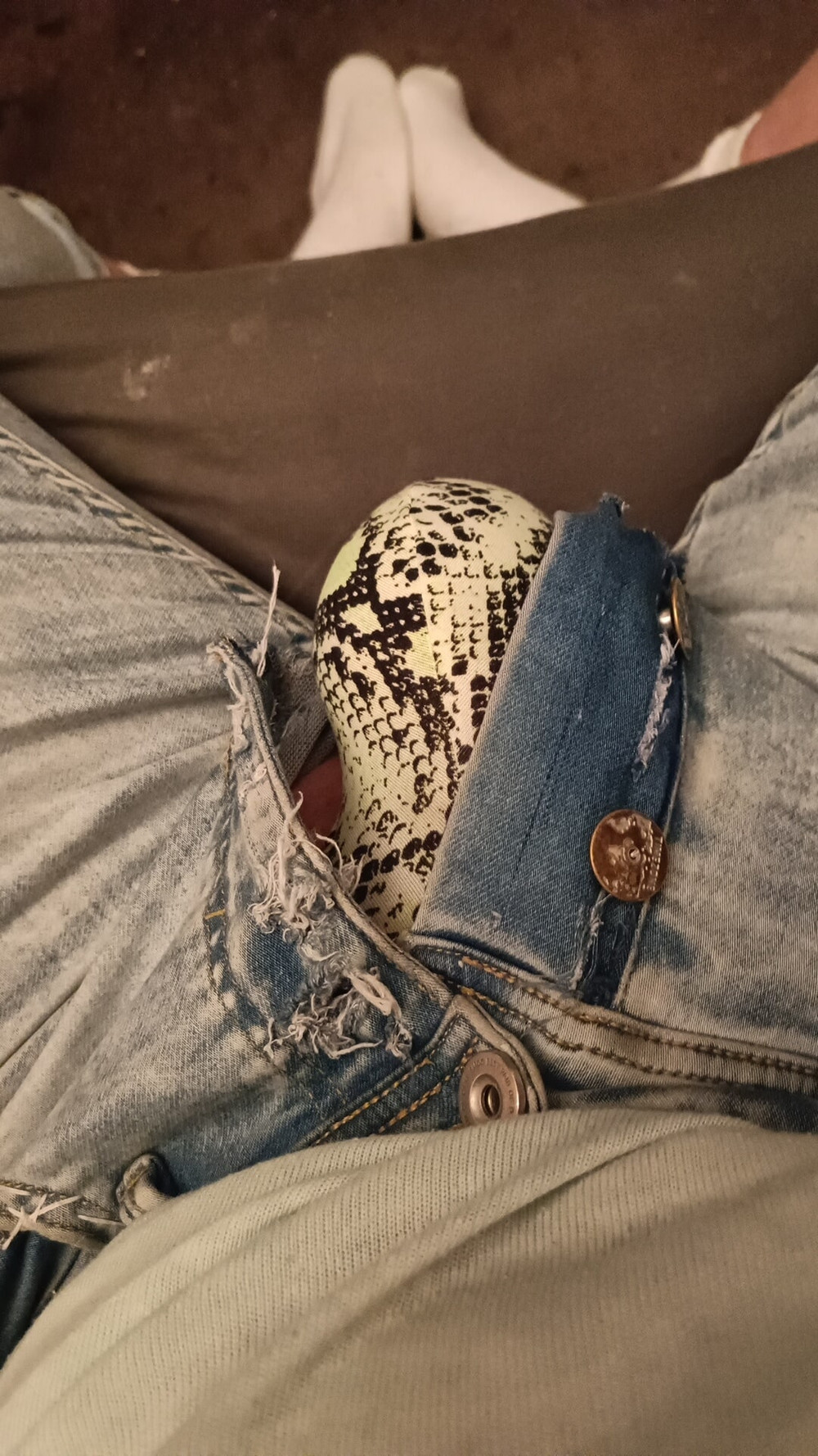 Showing off my horny bulging jeans #53
