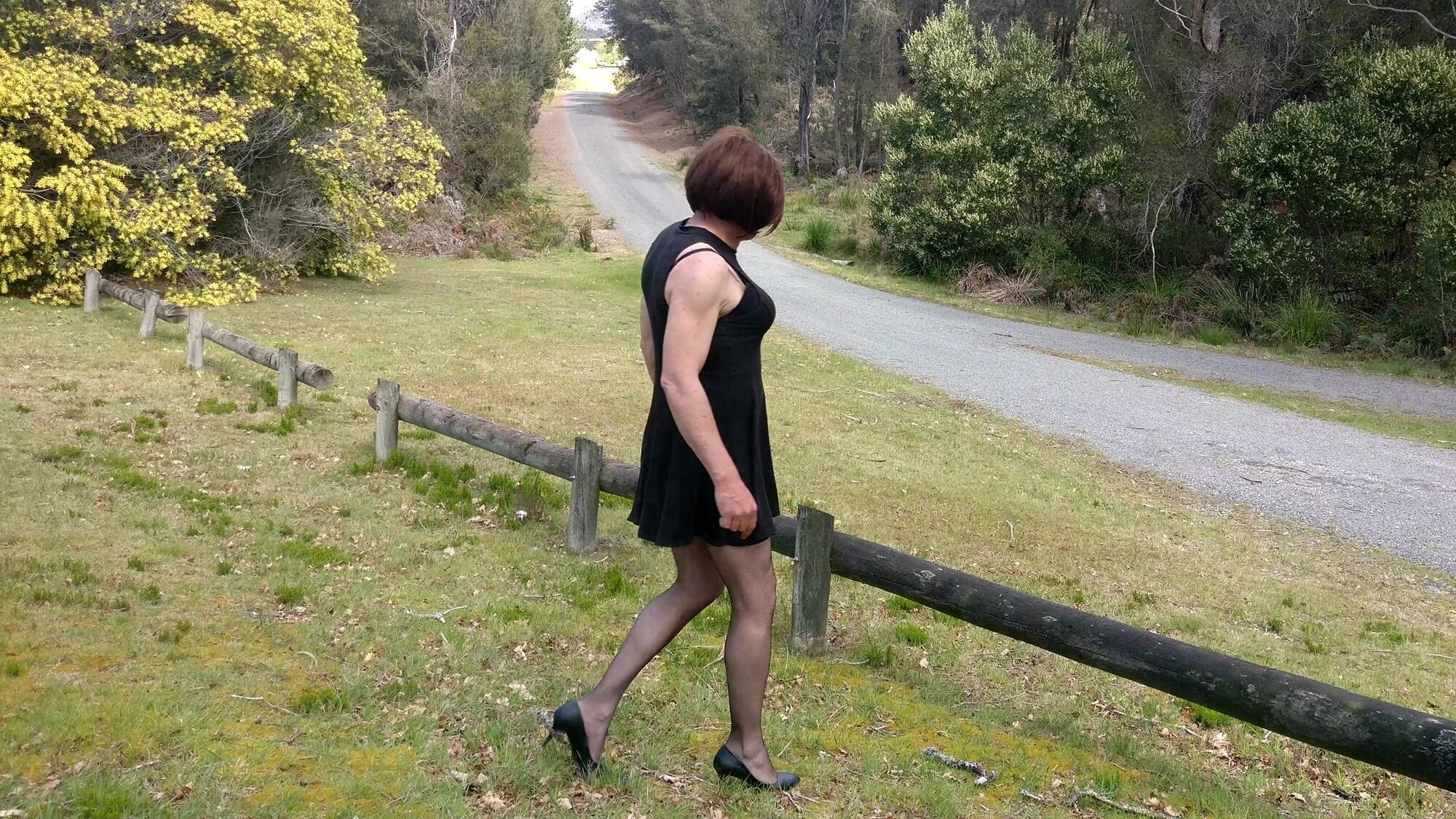 Crossdress Roadtrip - Roadside park stop #3