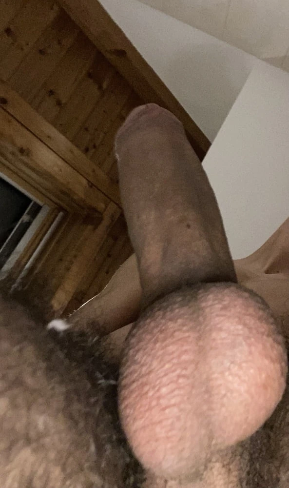 My fat cock and my fat filled balls.  #5