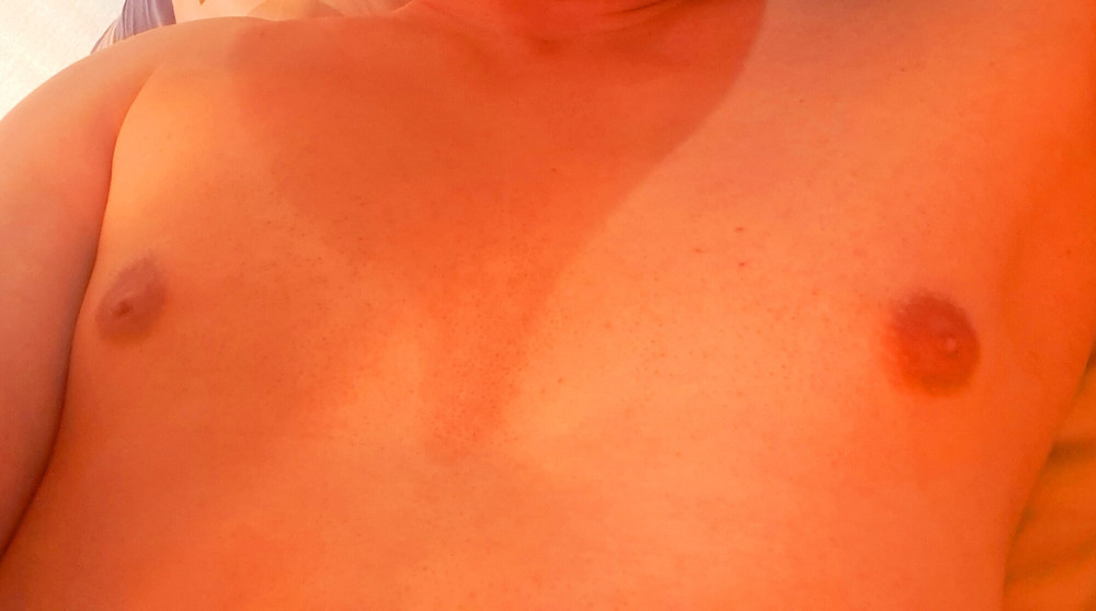 I'm caressing myself in bed!! #10