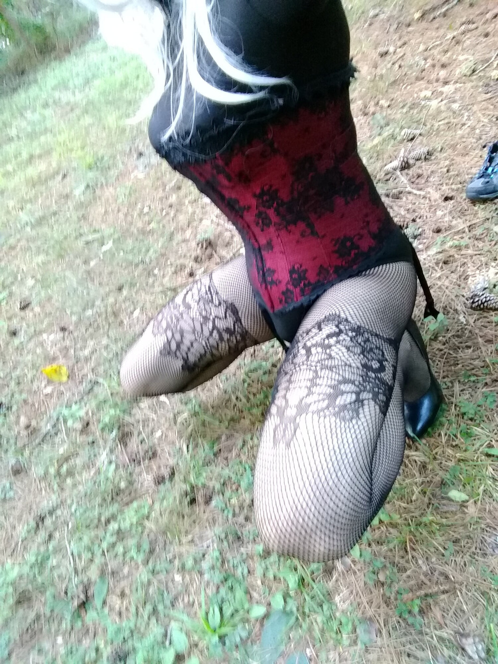 Corseted Crossdresser selfies  #22