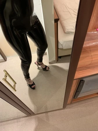 in catsuit         