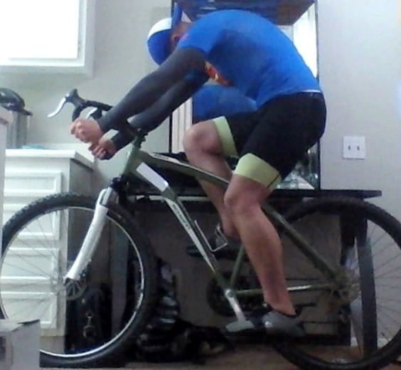 WHAT I WEAR TO MY COED CYCLING GROUP....BULGING SPANDEX! #7