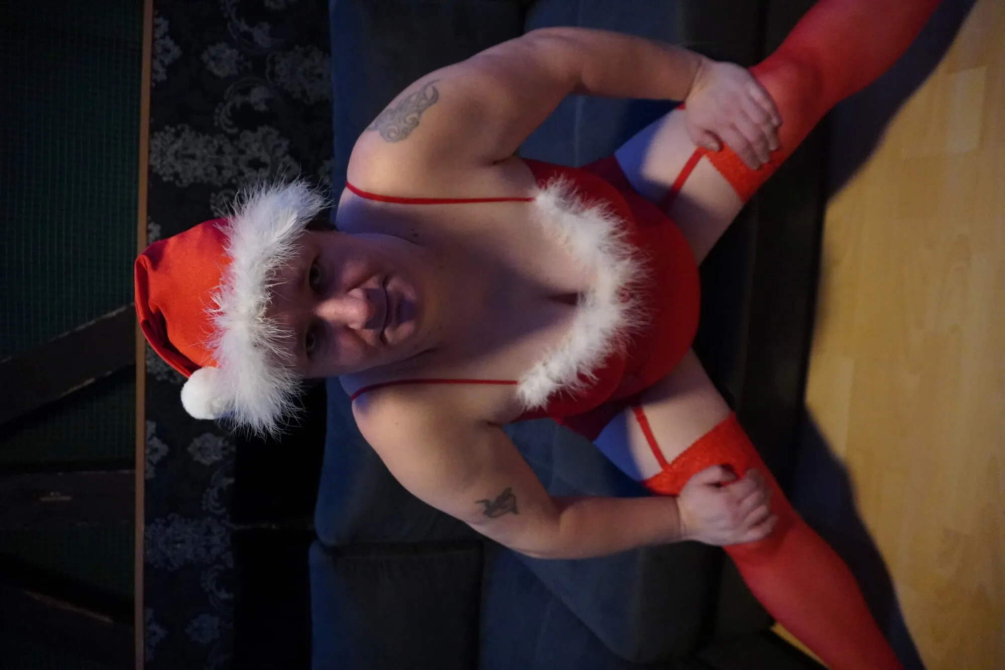 Schnatti the horny bitch wants to seduce us for Christmas