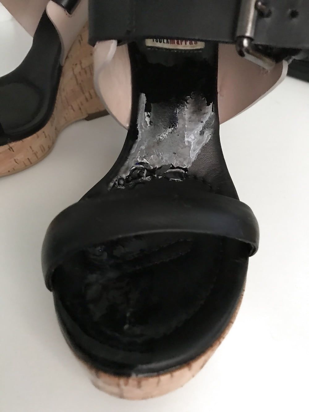 I&amp;#039;M ISOLA MARRAS Leather Wedges Fuck #7