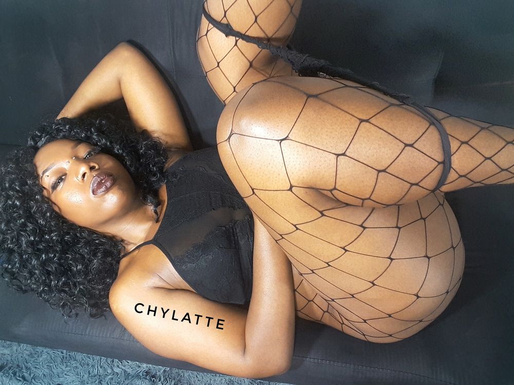 CHYLATTEXXX Sexy Nudes in Fishnets Ebony Amateur MILF Shaved #10