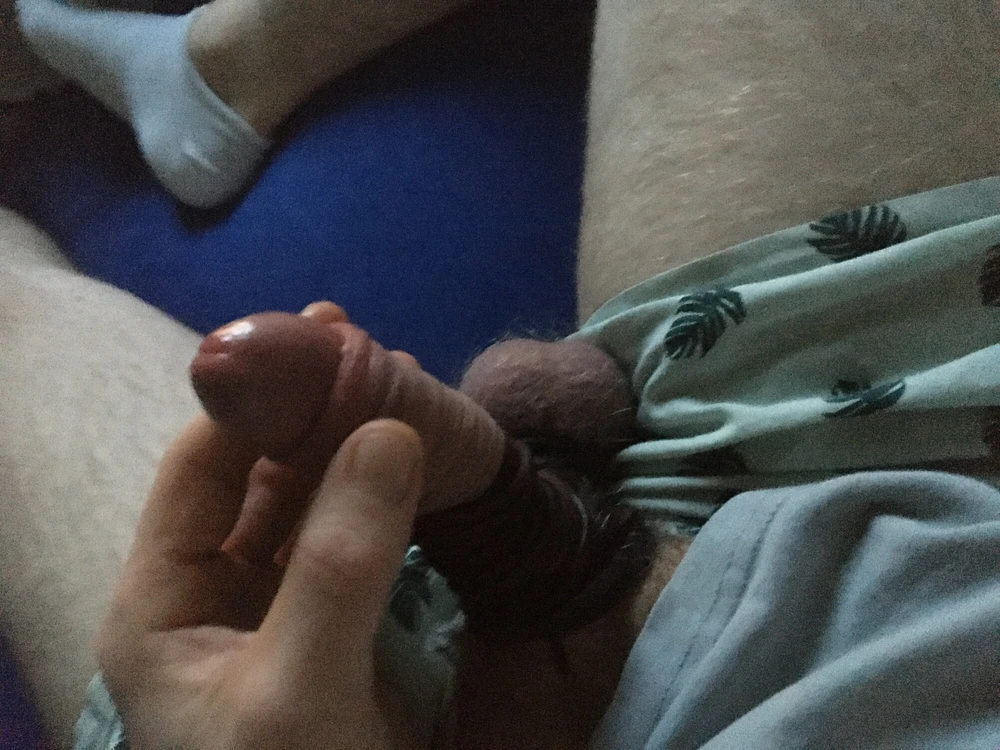 Cock And Ball Bondage With Leather Cords #3