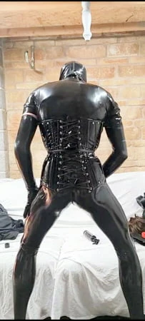 alison in rubber         