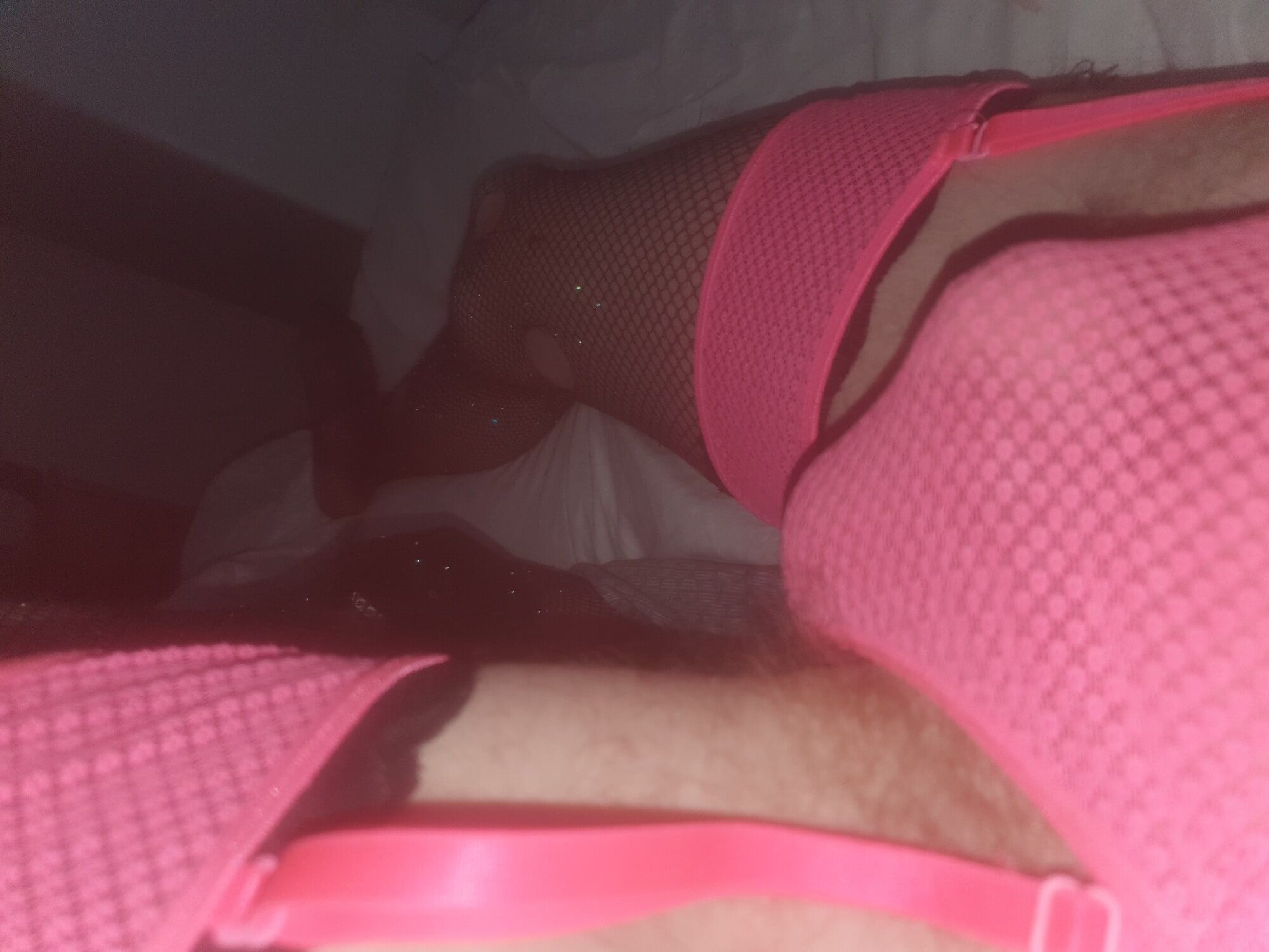 Chav secretly wearing his mums stockings and lingerie 