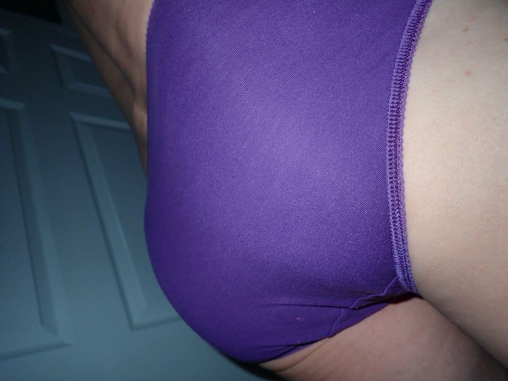 close up cock and me in my wifes panties #2