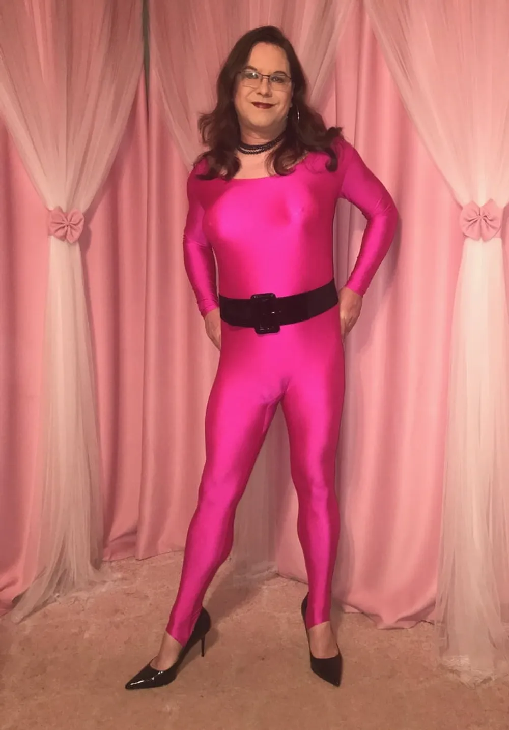 Joanie - Hot Pink Catsuit #13