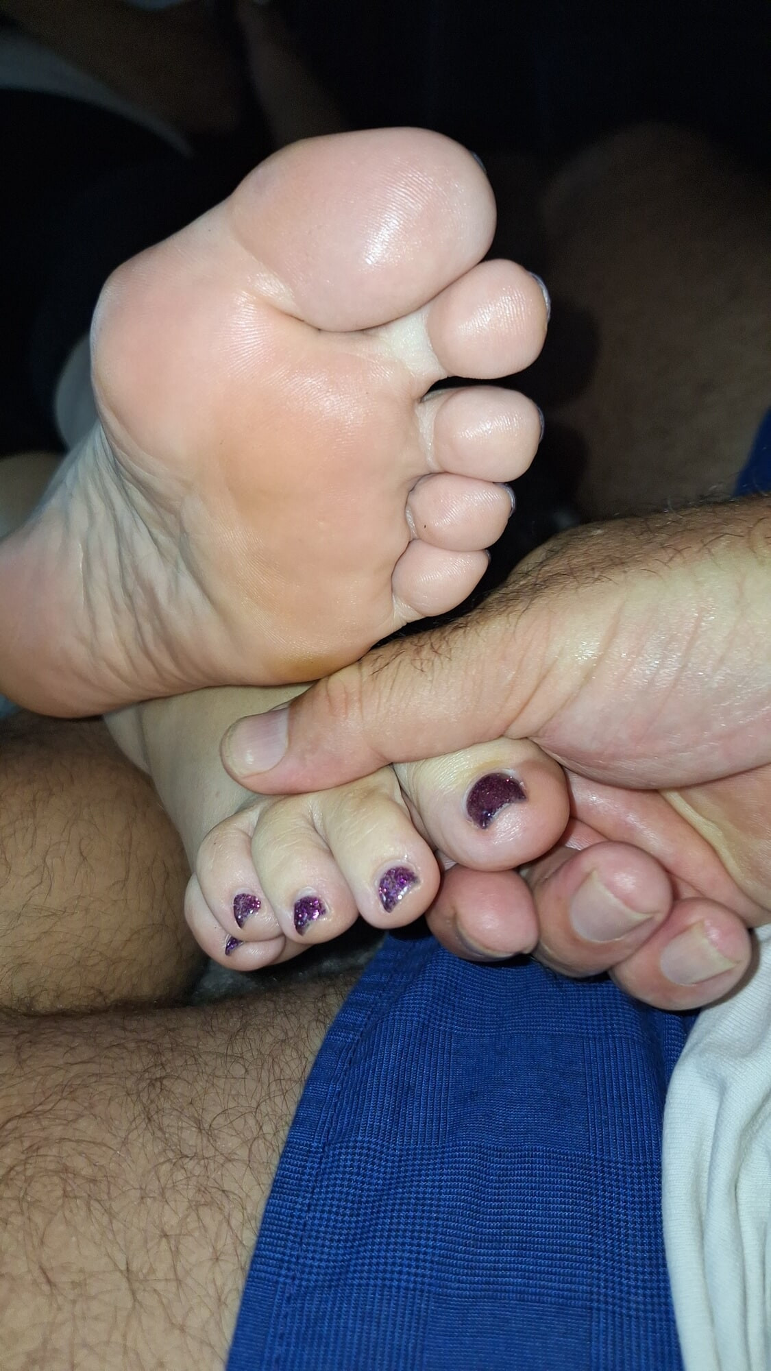 Giving her a foot rub while she relaxes #11