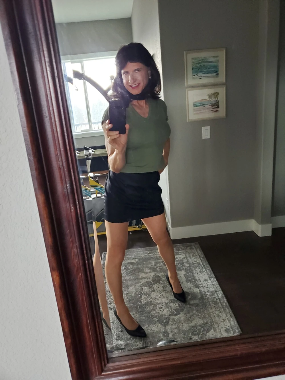 Black mini skirt #4