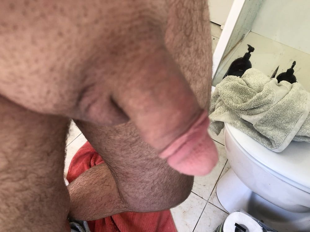 Standing my cock up to give you somewhere to sit down