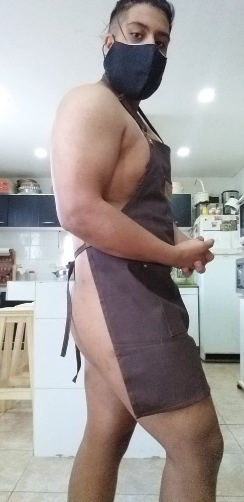 posing in the kitchen #4