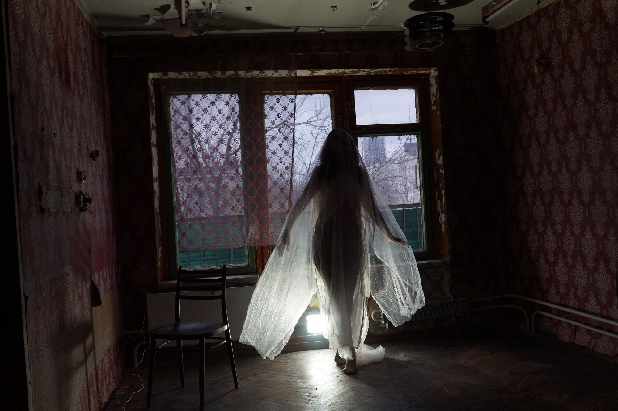Ghost in a-maj in abandoned House #46