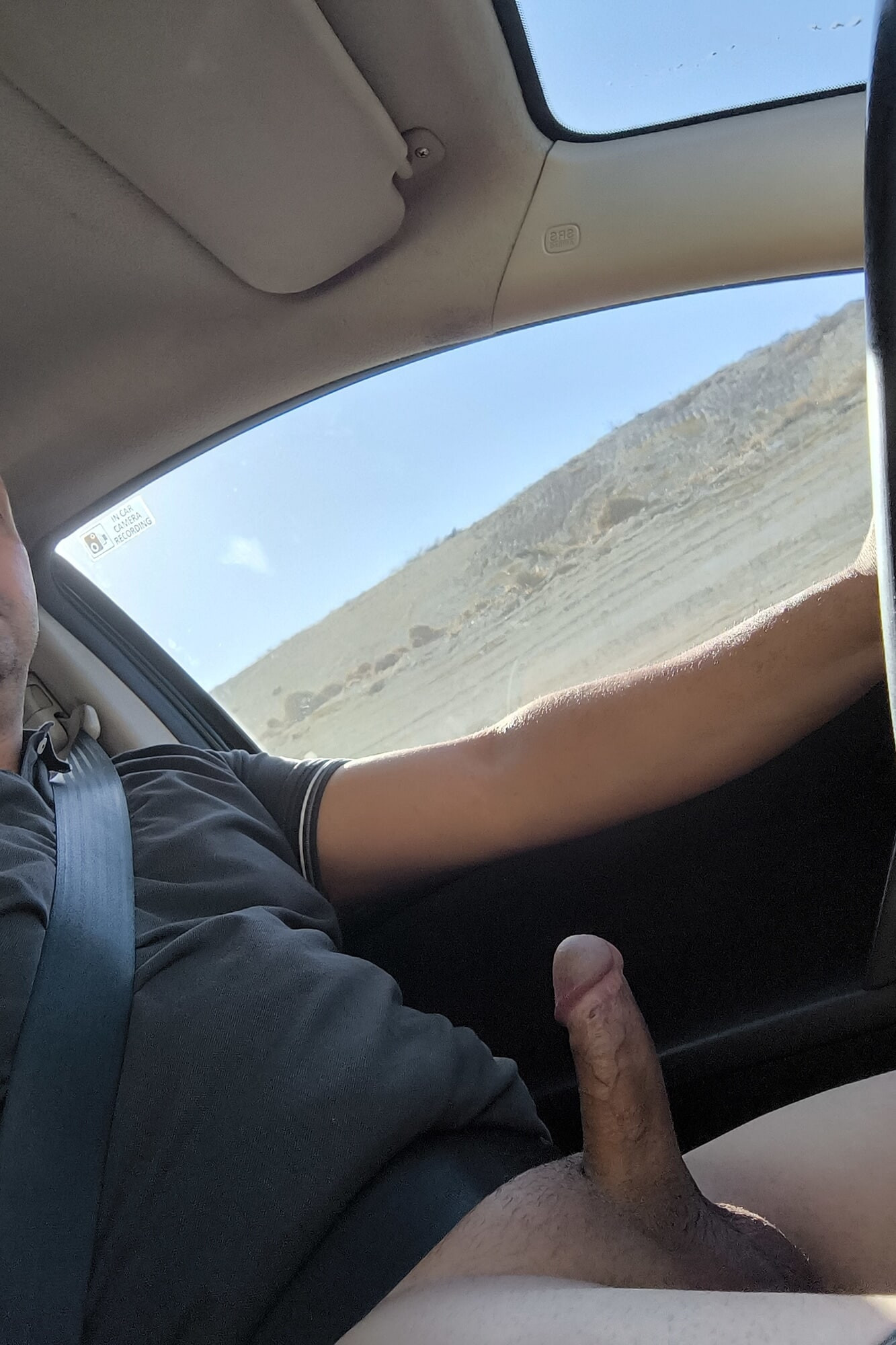 Driving with my cock out