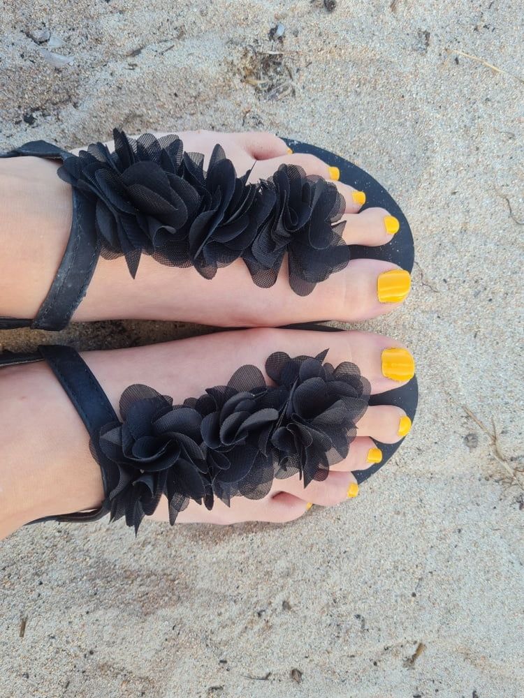 Wife beach feet #7