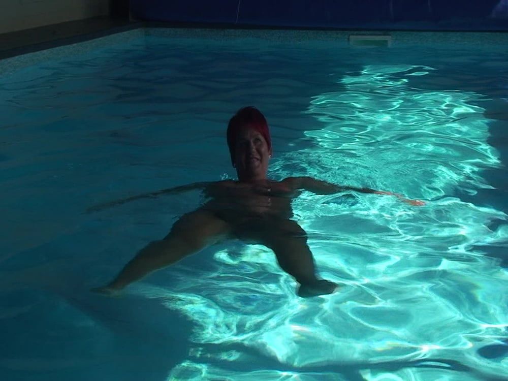Naked swim in the pool #24