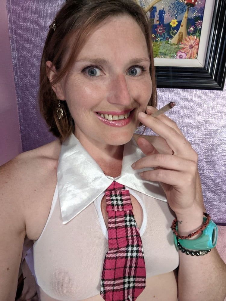 Super Sexy Smoking Hot Schoolgirl Outfit Shoot #3