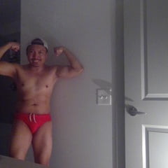 Posin&#039; in Red Speedos!