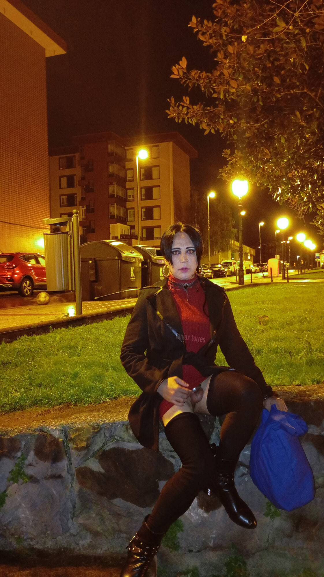 December part 3- Sissy taniax in red and pink outfit