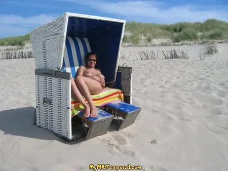 my wife on the beach         