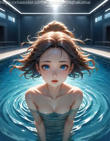 nude hentai girl swimming in pool ai generated images         