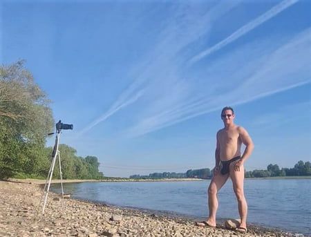 FKK Fotoshooting am Rhein in K?ln