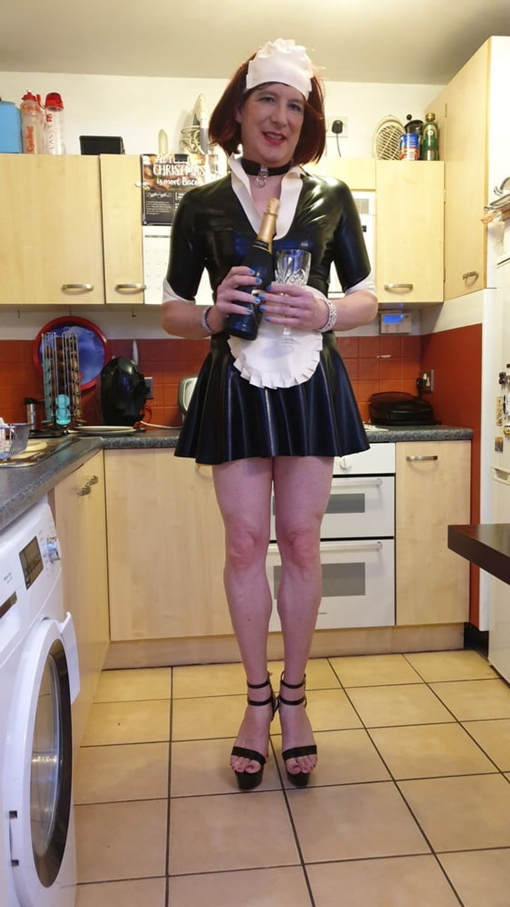 Sissy Lucy is a Latex Maid in Chastity #24