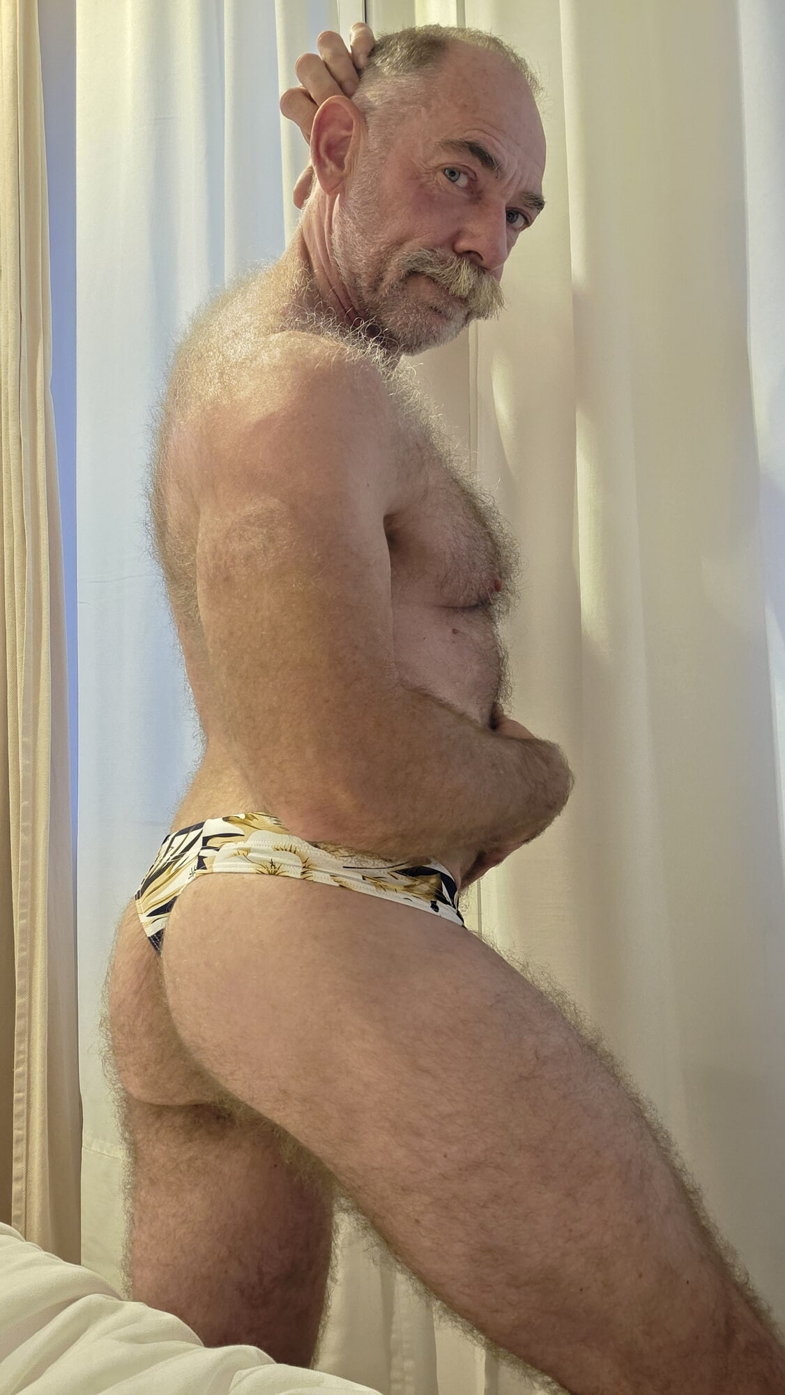 Hairy Daddy in Sexy Underwear #10