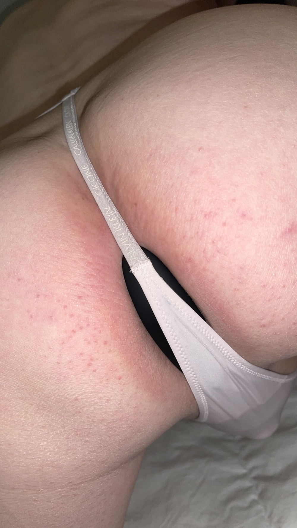Pink tiny thong and butt plug #12