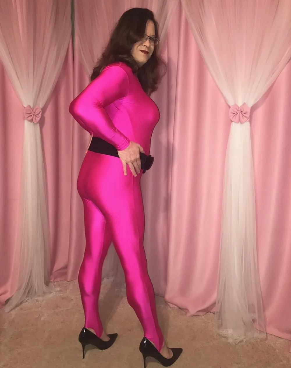 Joanie - Hot Pink Catsuit #8