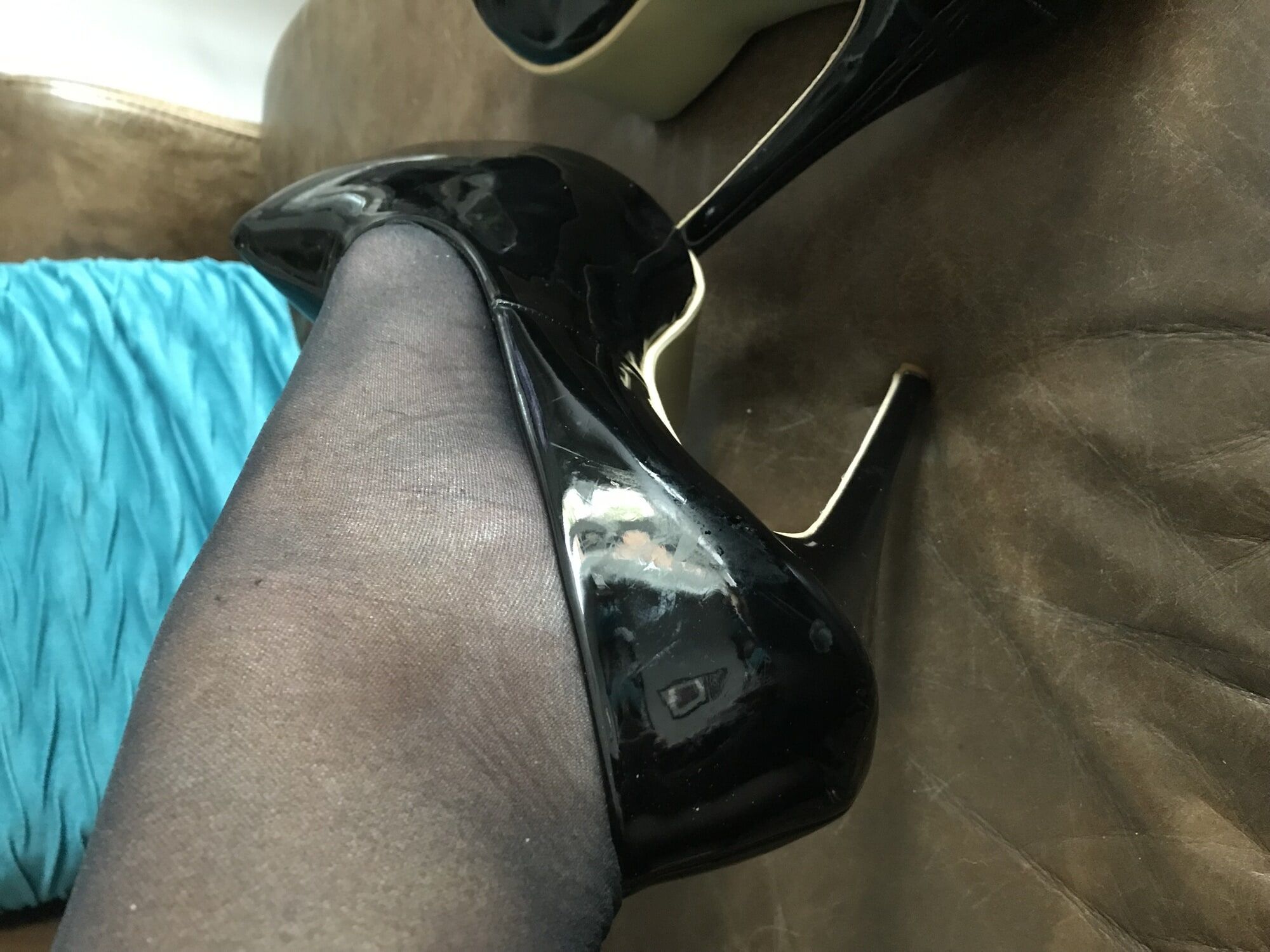 black tights & heels close-up (2) #18