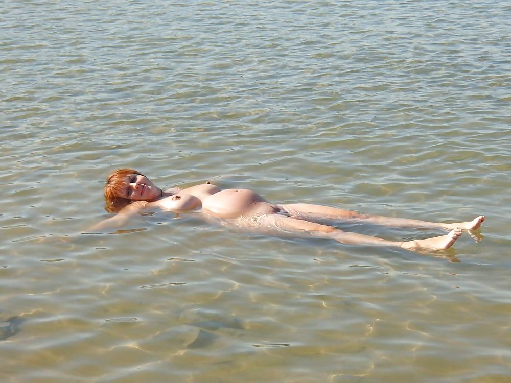 Pregnant girls on the nude beach