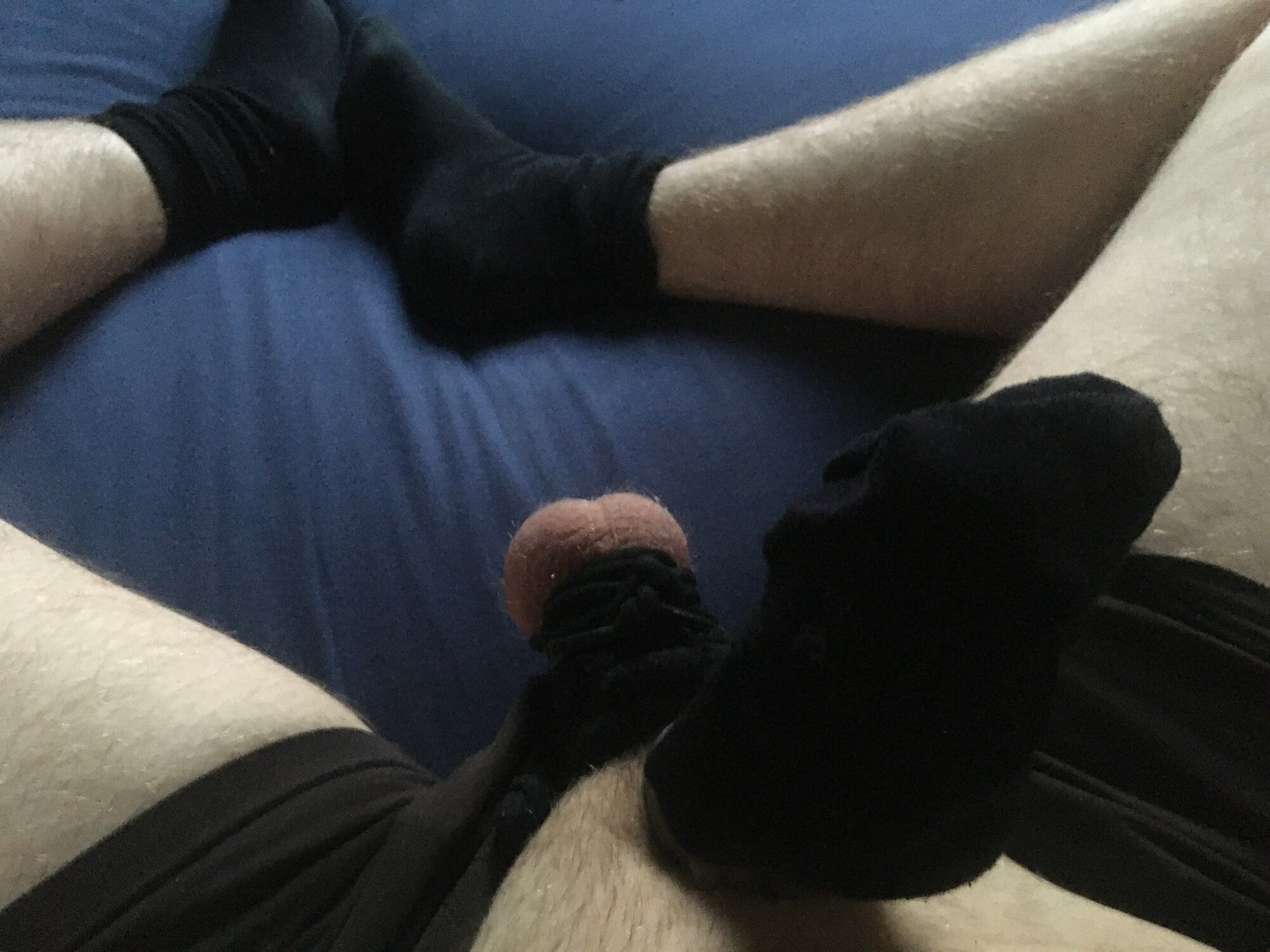 Shaved Bound Dick And Balls With Condom Sock Fucking #24