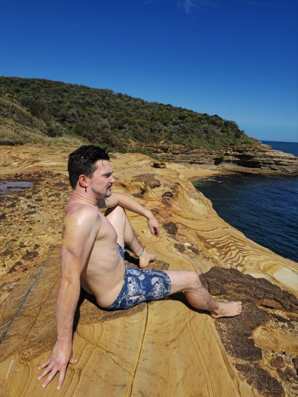 Flroian Johannes Mueller nude at the beach #3