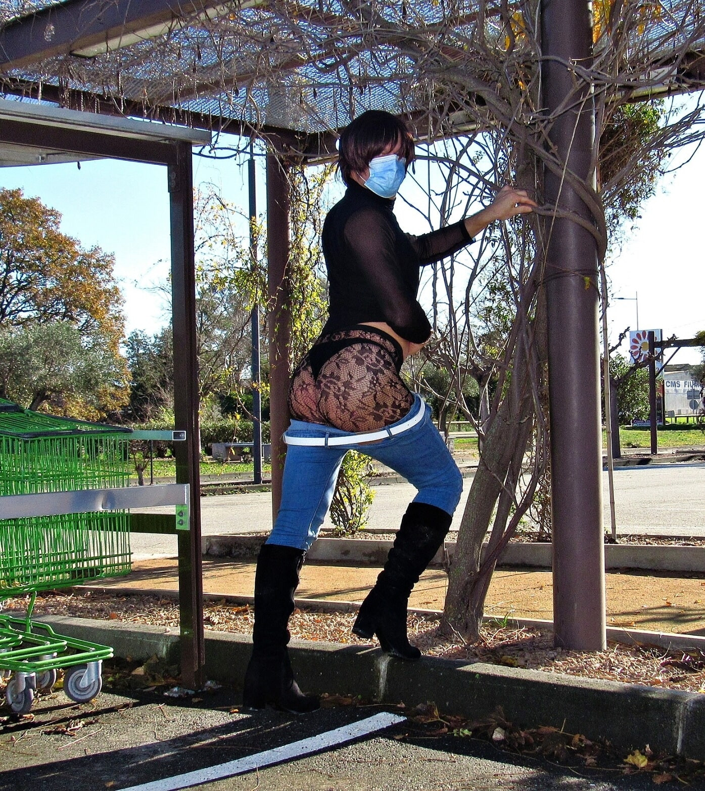 Femboy sexy ass in pantyhose #23