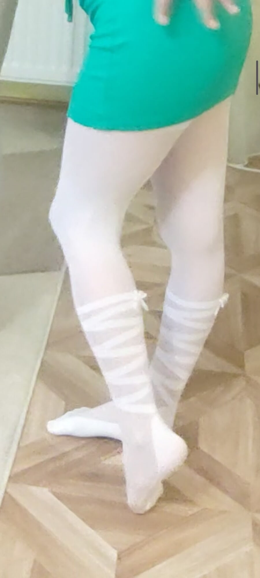 She love to Stroke my cock in pantyhose #32