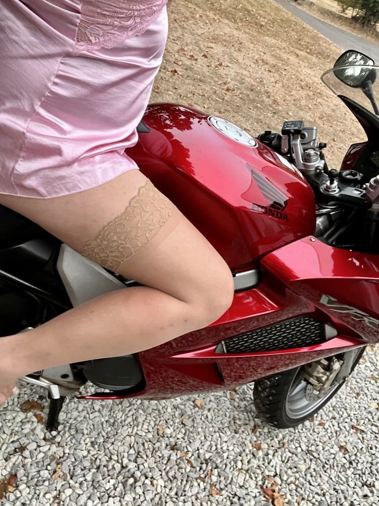 Sissy no her motorcycle  #19