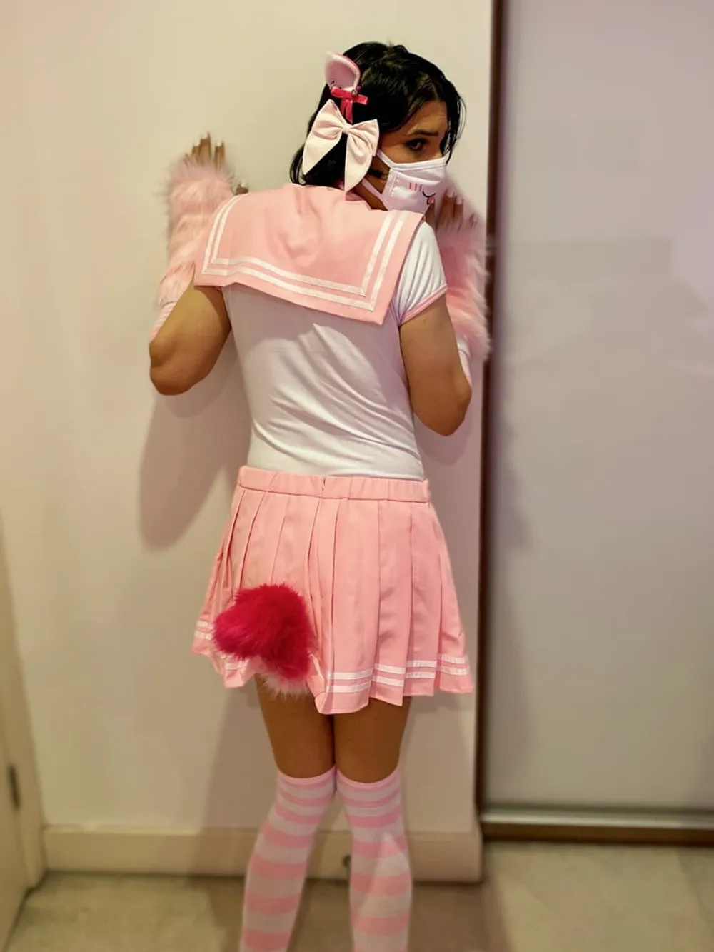 Pink Seifuku Catgirl #5