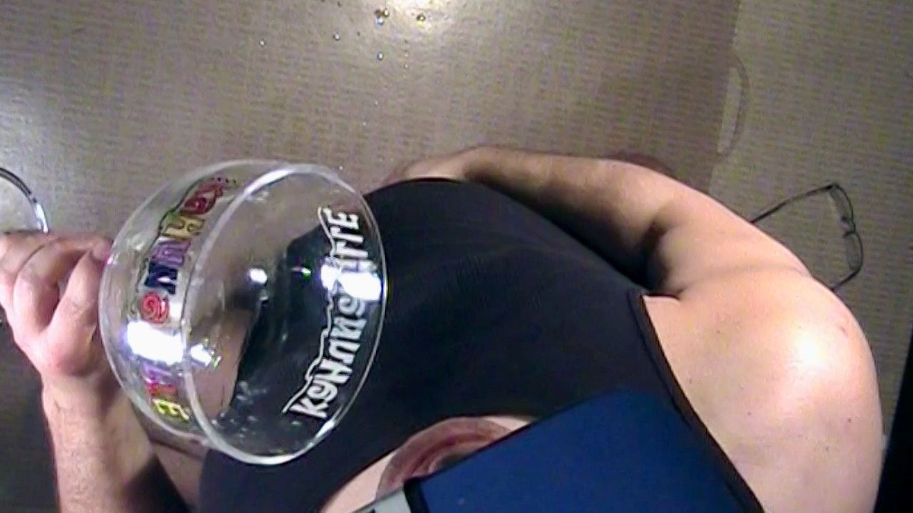 Eating Own Cum From Cup #10
