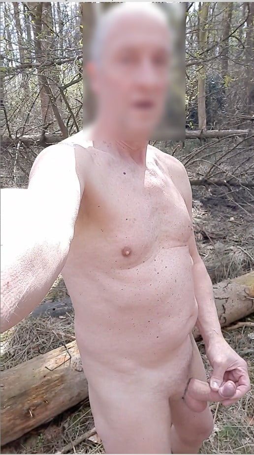 public woods naked outdoor exhibitionist jerking cumshot #54