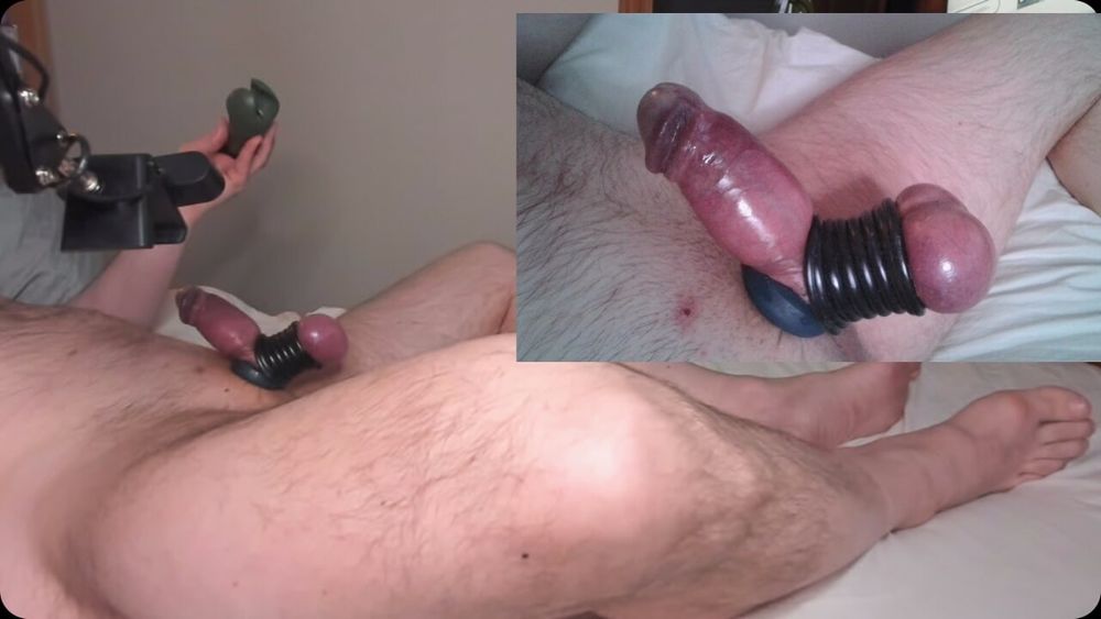 More strapped cock and balls #47