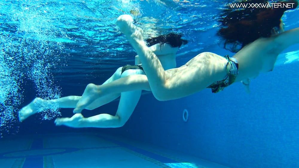  Sheril and Diana Rius Underwater Swimming Pool Erotics #22