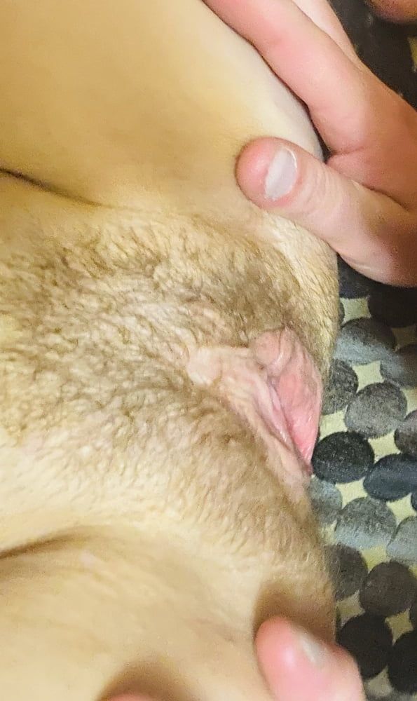 Toying my Hairy Pink Pussy American Milf 07