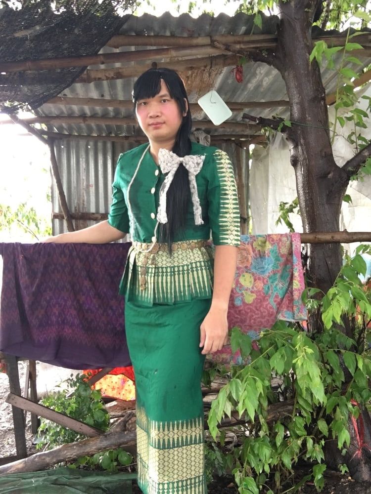 Thai dress green EP.1